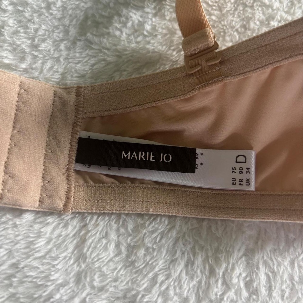 Women's 34D MARIE JO Tom Balcony Multi-Way Strapless Underwire Bra Caffé Latte - Picture 6 of 8
